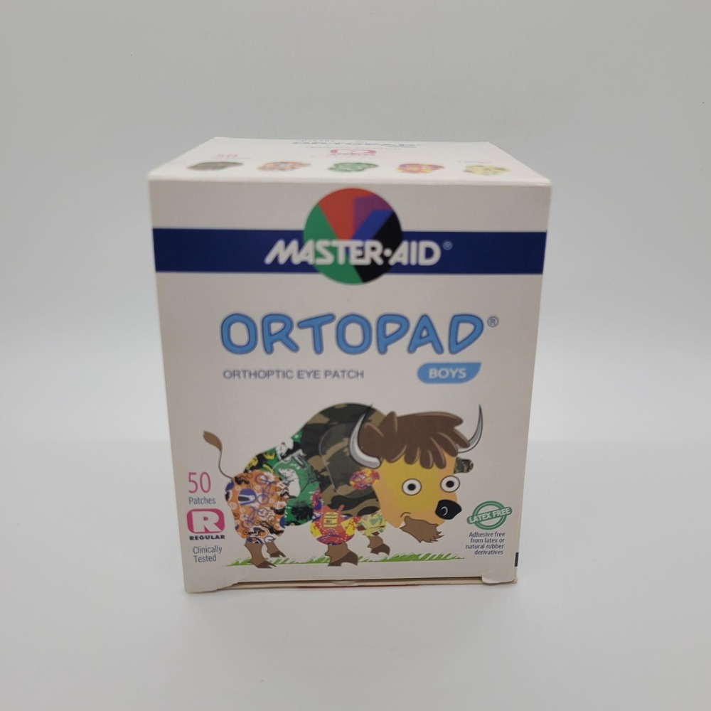 Master-Aid Ortopad Orthoptic Eye Patches 24 Count Regular and Junior Latex Free